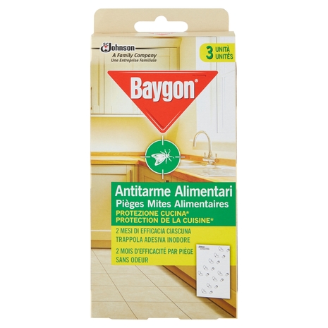 Baygon Antitarme Alimentari, Protezione per la Cucina, Confezione da 3 unità